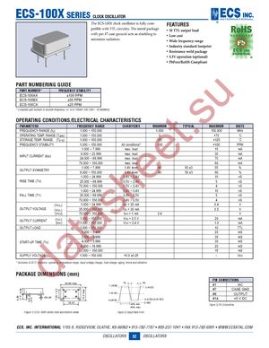 ECS-100AX-010 datasheet  